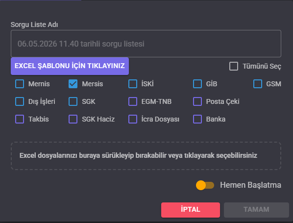 Mersis sorgu ekranı